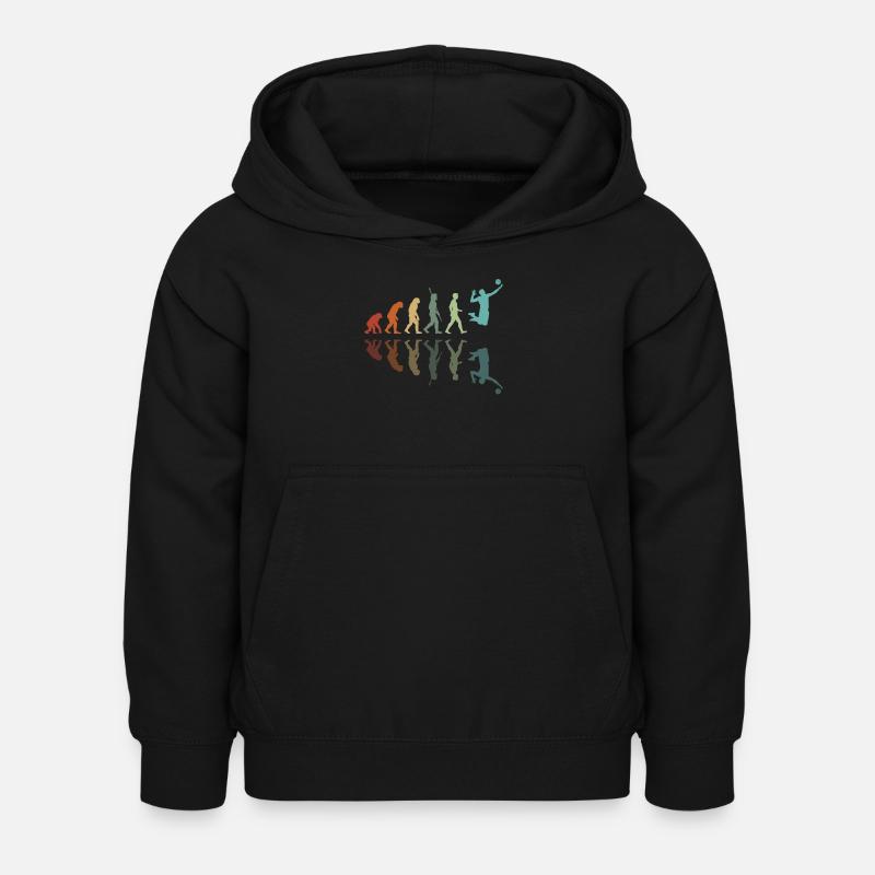 Volleyball Evolution - Kinder Hoodie - Schwarz