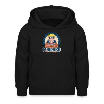 Naruto Ichiraku Hidden Leaf Village Ramen Shop - Kinder Hoodie - Schwarz - Vorne - AI Model Kid Female (0cm)