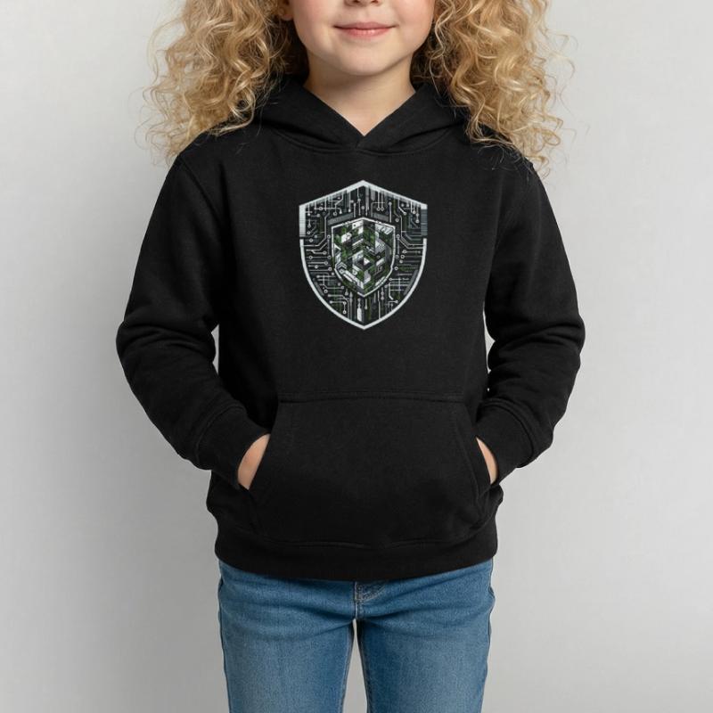 Digital Shield Protocol Kids Hoodie