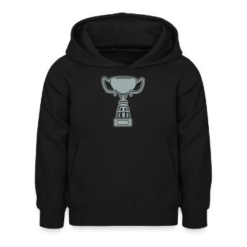 pokal - Kinder Hoodie - Schwarz - Vorne - AI Model Kid Female (0cm)