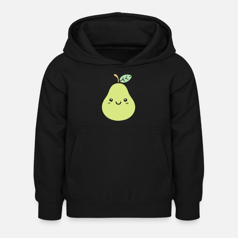 Poire - Sweat à capuche Enfant - noir