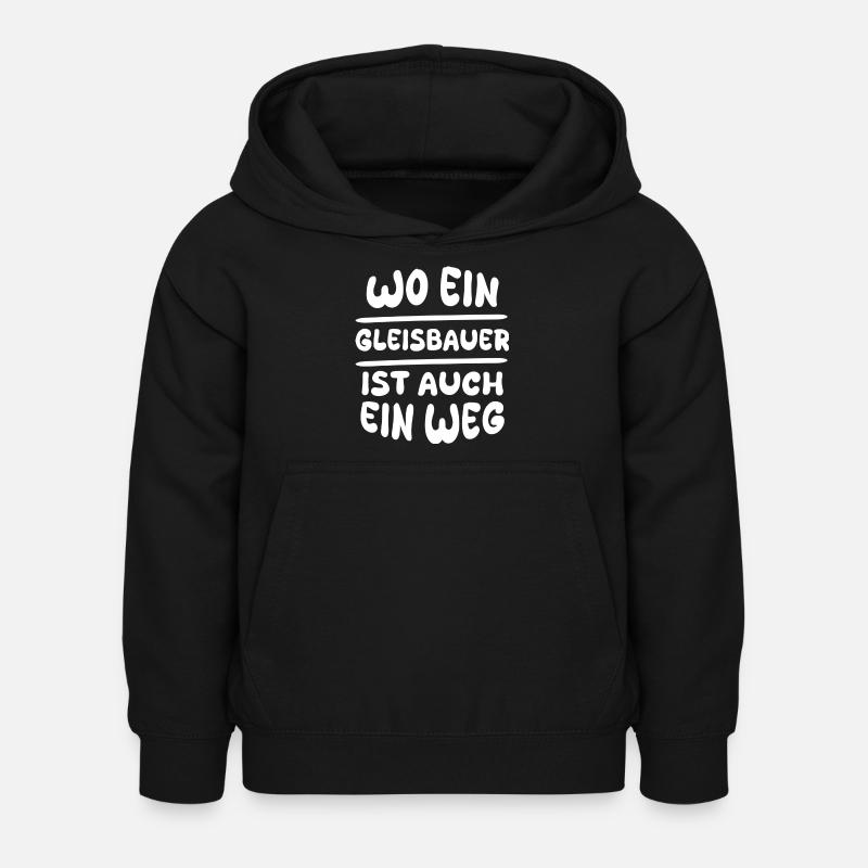 Gleisbauer Gleisbauer - Kinder Hoodie - Schwarz