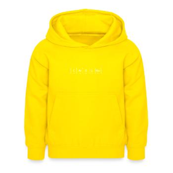 Caroline Name Vorname Chemie Periodensystem - Kinder Hoodie - Gelb - Vorne - AI Model Kid Female (0cm)