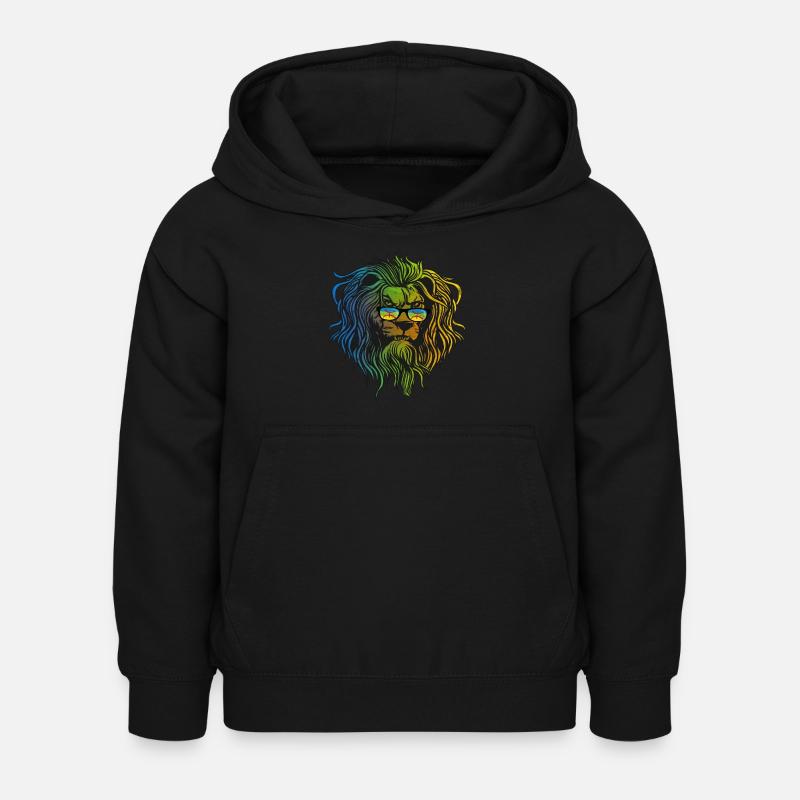 Amazigh - Sweat à capuche Enfant - noir