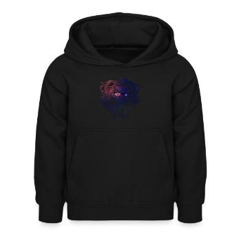 Géorgie du Sud et les îles Sandwich du Sud - Sweat à capuche Enfant - noir - Devant - AI Model Kid Female (0cm)
