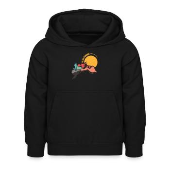 Ultra Marathon Trail Running Ultra Runner - Sweat à capuche Enfant - noir - Devant - AI Model Kid Female (0cm)