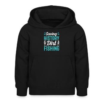 Bespaar geschiedenis Vuil vissen Metaaldetectie - Kinderhoodie - zwart - Voor - AI Model Kid Female (0cm)