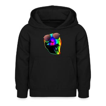 Tortue Lunettes de soleil Tortues Arc-en-ciel - Sweat à capuche Enfant - noir - Devant - AI Model Kid Female (0cm)