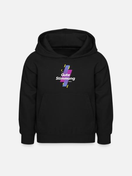 gute stimmung - Kinder Hoodie - Schwarz