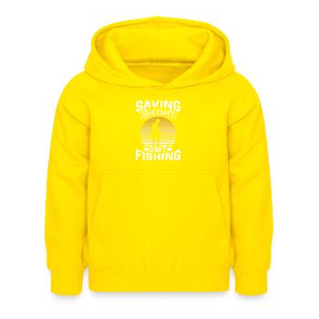 Geschiedenis besparen Vuilvissen Metaaldetectie - Kinderhoodie - geel - Voor - AI Model Kid Female (0cm)