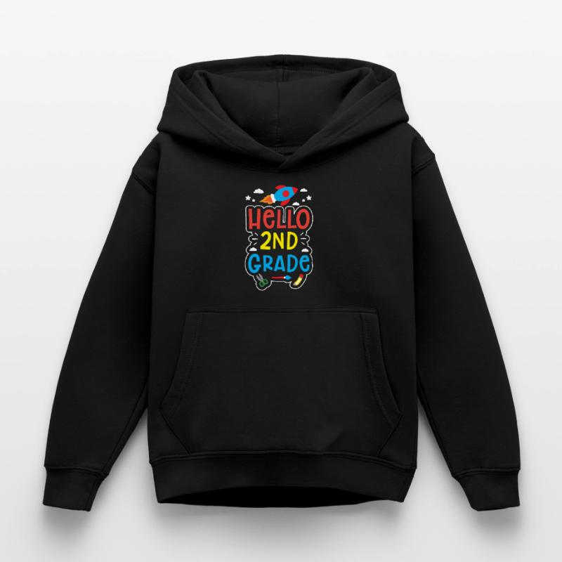 Hello 2nd Class Second Class Second Grader Kids Hoodie
