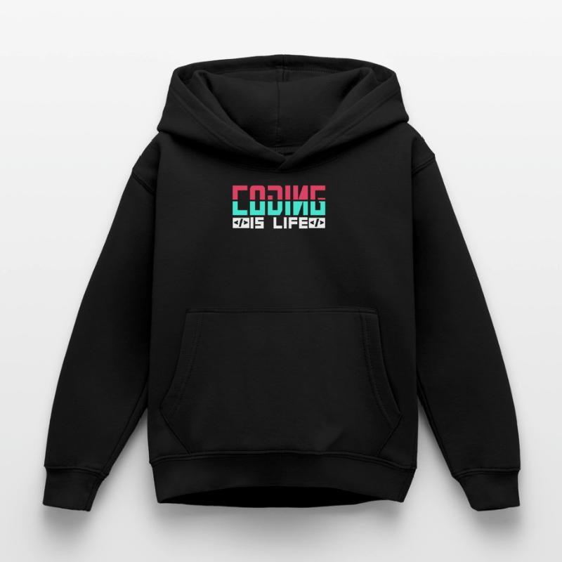 Coding is Life Programmer Coder Code Kids Hoodie