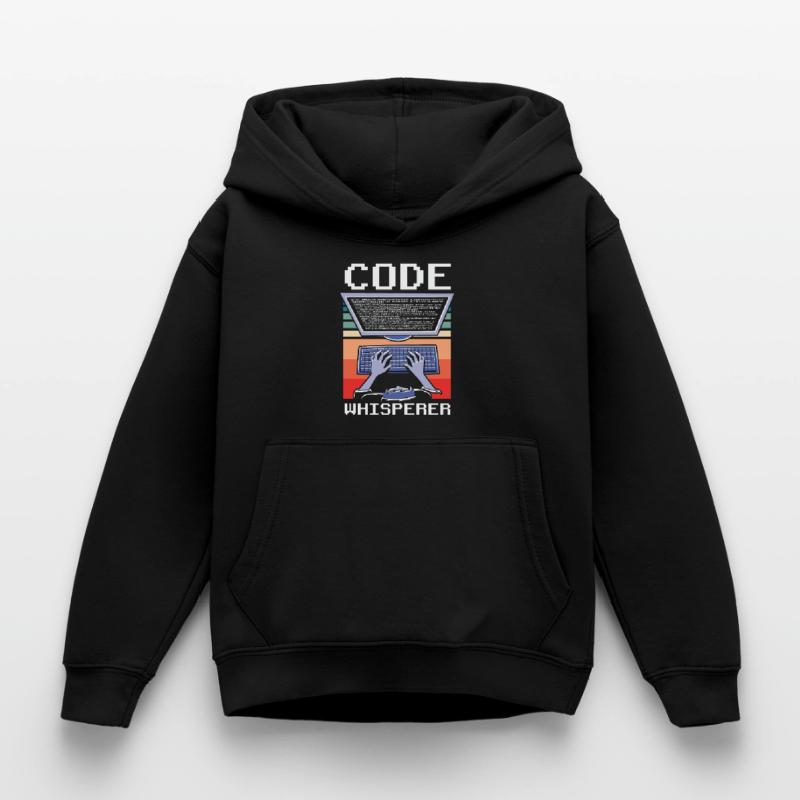 Code Whisperer Programmer Coding Coder Kids Hoodie