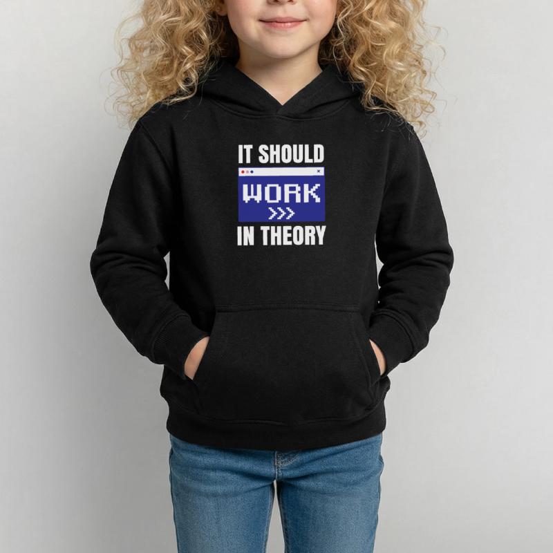 In theory, it should work coding code Kids Hoodie