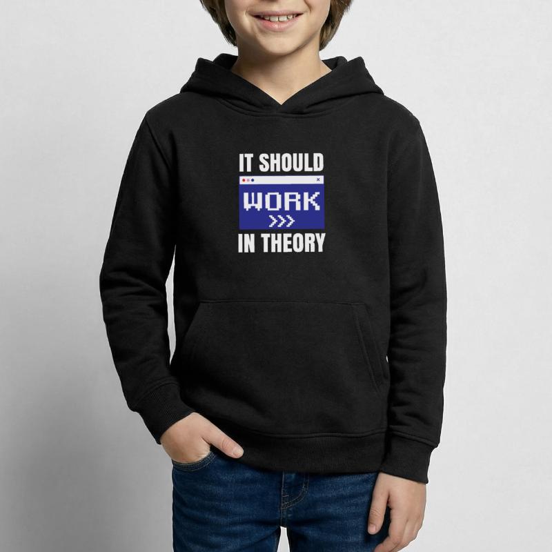 In theory, it should work coding code Kids Hoodie