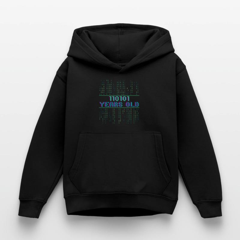 53. Geburtstag 53 Jahre alt Binärcode Coder Kinder Hoodie