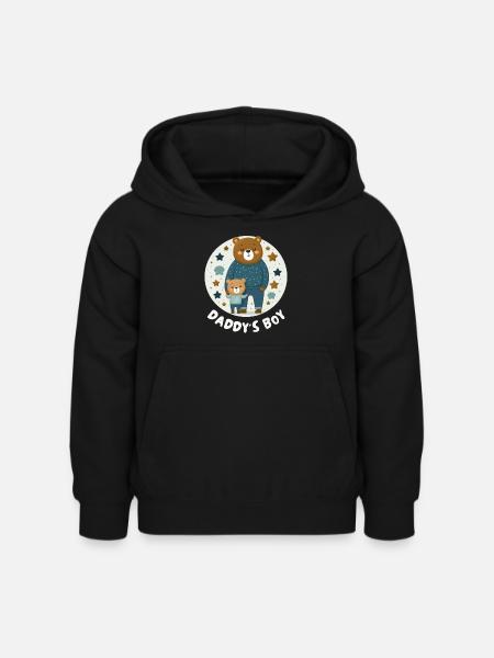 Daddy's boy - Kids Hoodie - black