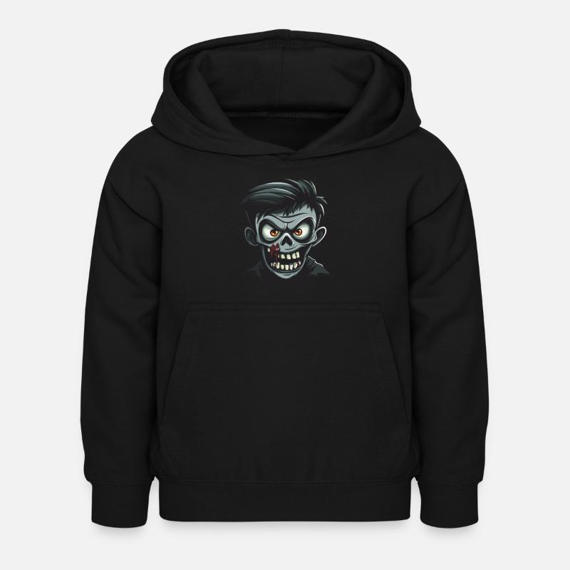 Zombie Halloween Comic - Kinder Hoodie - Schwarz