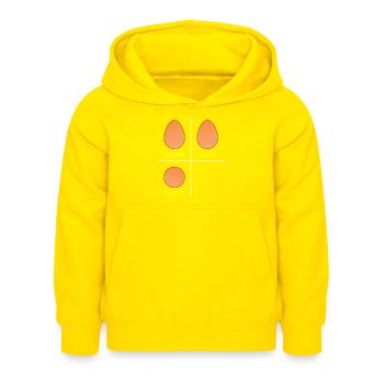 Système d’œufs dièdres pour les architectes - Sweat à capuche Enfant - jaune - Devant - AI Model Kid Female (0cm)