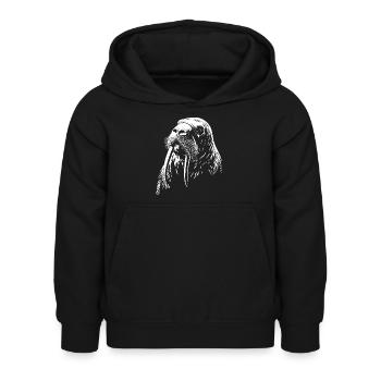 Morse - Sweat à capuche Enfant - noir - Devant - AI Model Kid Female (0cm)