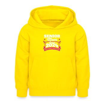 Senior Mom Class of 2024 Proud Mama Graduation - Kinder Hoodie - Gelb - Vorne - AI Model Kid Female (0cm)