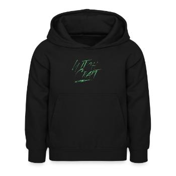 Sorcellerie magie sorcière - Sweat à capuche Enfant - noir - Devant - AI Model Kid Female (0cm)