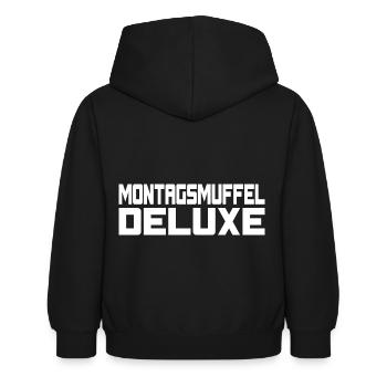 Monday Grouch Deluxe - Kids Hoodie - black - Back - AI Model Kid Female (0cm)