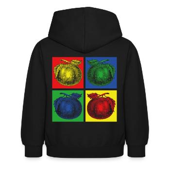 Tomato gardening - Kids Hoodie - black - Back - AI Model Kid Female (0cm)