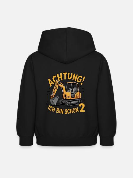 Attention! I'm already 2 - Kids Hoodie - black
