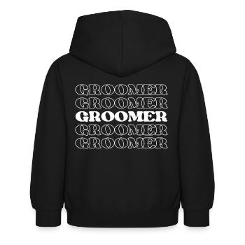 Toiletteur pour animaux de compagnie Styliste pour animaux de compagnie Esthéticienne pour animaux de compagnie Animal - Sweat à capuche Enfant - noir - Dos - AI Model Kid Female (0cm)