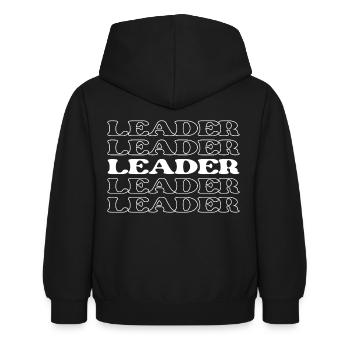 Leiter Leiter Leiter Vorgesetzter Manager - Kinder Hoodie - Schwarz - Hinten - AI Model Kid Female (0cm)
