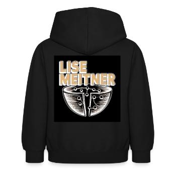 Patrimoine de l’Humanité - Lise Meitner - Sweat à capuche Enfant - noir - Dos - AI Model Kid Female (0cm)