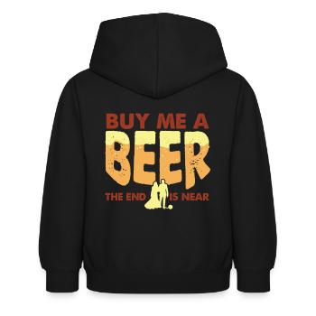 Soirée de célibataire - Sweat à capuche Enfant - noir - Dos - AI Model Kid Female (0cm)