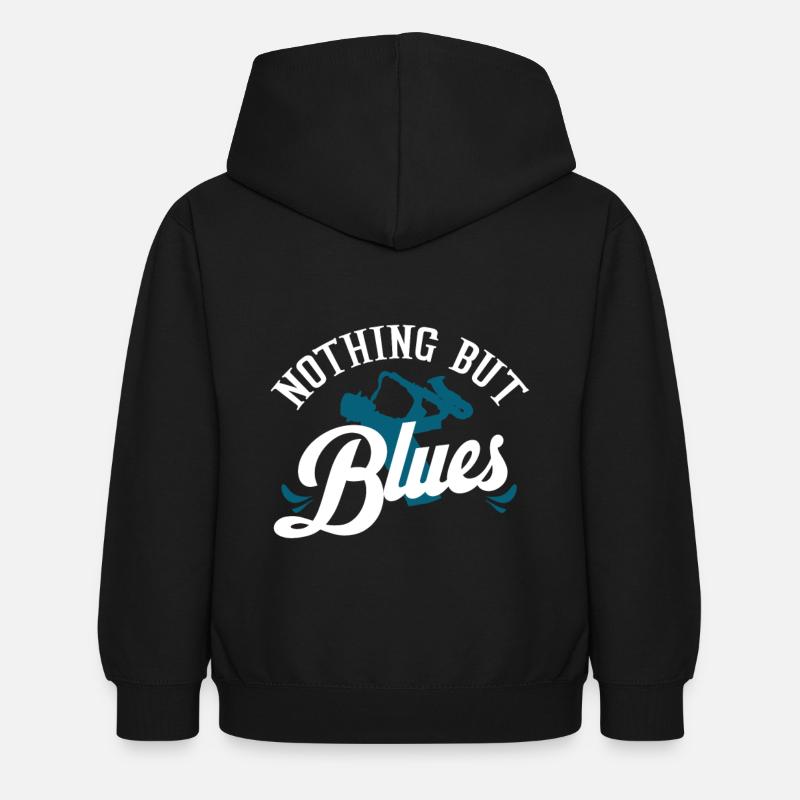 Blues - Sweat à capuche Enfant - noir