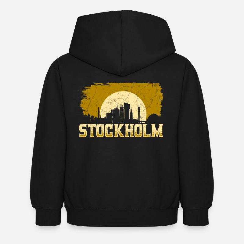 Stockholm - Sweat à capuche Enfant - noir