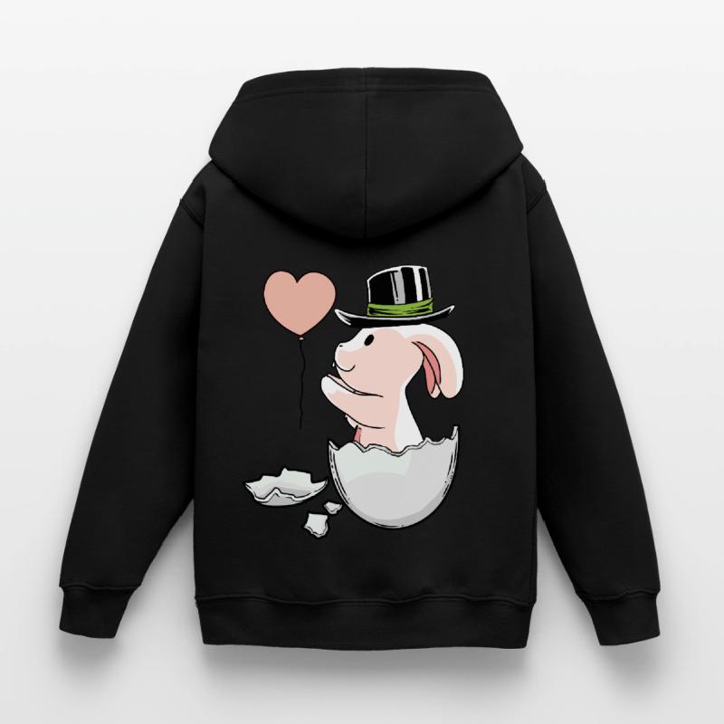 Easter Balloon EggShell Easter Rabbit Kids Hoodie