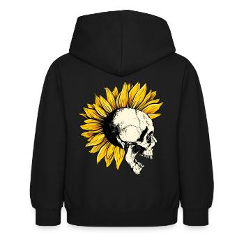 Punks Not Dead - Kids Hoodie - black - Back - AI Model Kid Female (0cm)