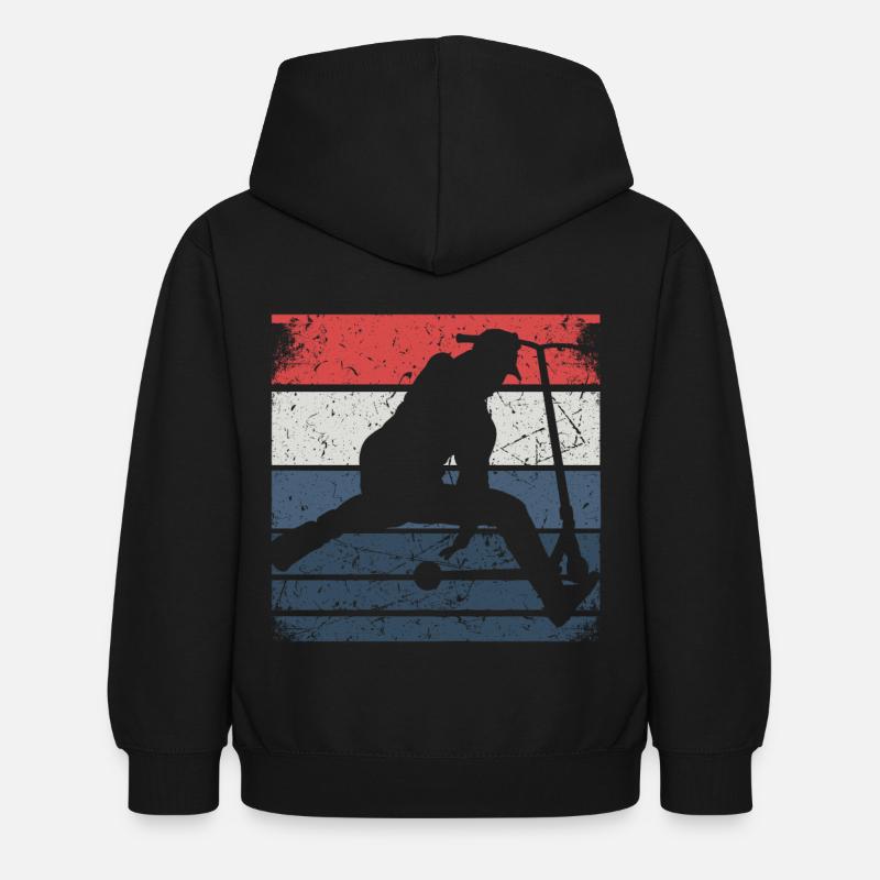 Stunt Scooter Enfants Stuntscooter Scooter - Sweat à capuche Enfant - noir