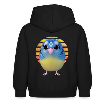 Bird watching bird watching - Kids Hoodie - black - Back - AI Model Kid Female (0cm)