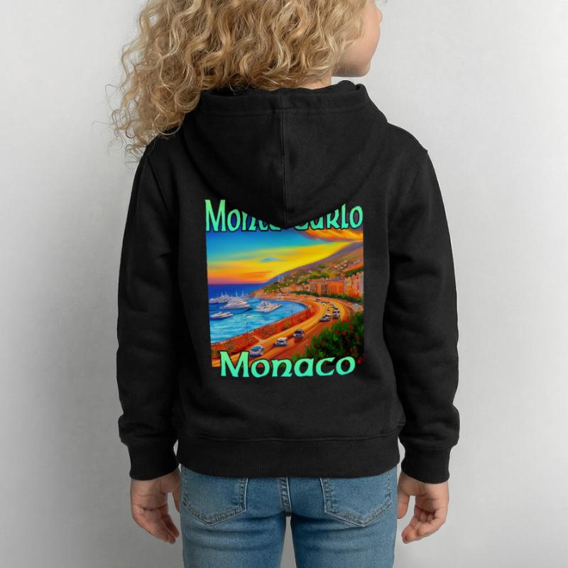 Monte Carlo Sunset à Monaco Sweat à capuche Enfant