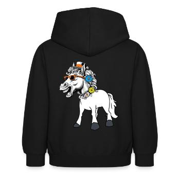 Cheval Diva Star Chevaux Lady Starlet Gaul Cavalier - Sweat à capuche Enfant - noir - Dos - AI Model Kid Female (0cm)