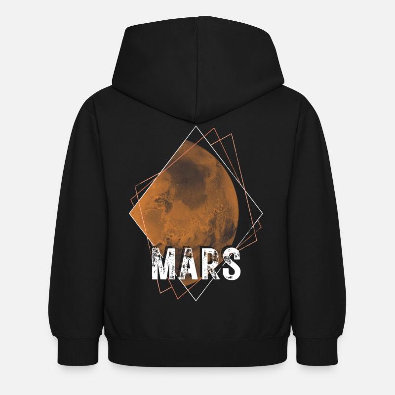 Mars, planète, système solaire - Sweat à capuche Enfant - noir