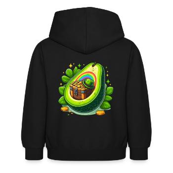 Avocat Saint-Patrick - Sweat à capuche Enfant - noir - Dos - AI Model Kid Female (0cm)