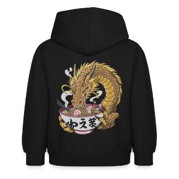 Mangeur de ramen légendaire - Sweat à capuche Enfant - noir - Dos - AI Model Kid Female (0cm)