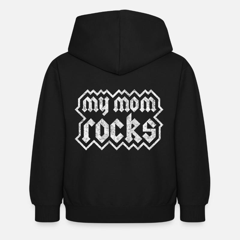 ma mère bascule - Sweat à capuche Enfant - noir