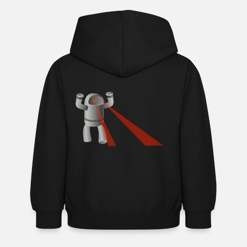 robot - Sweat à capuche Enfant - noir