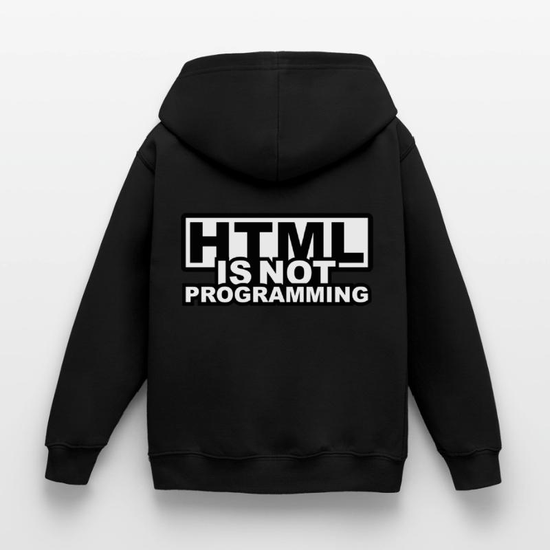 HTML est pas la programmation Sweat à capuche Enfant