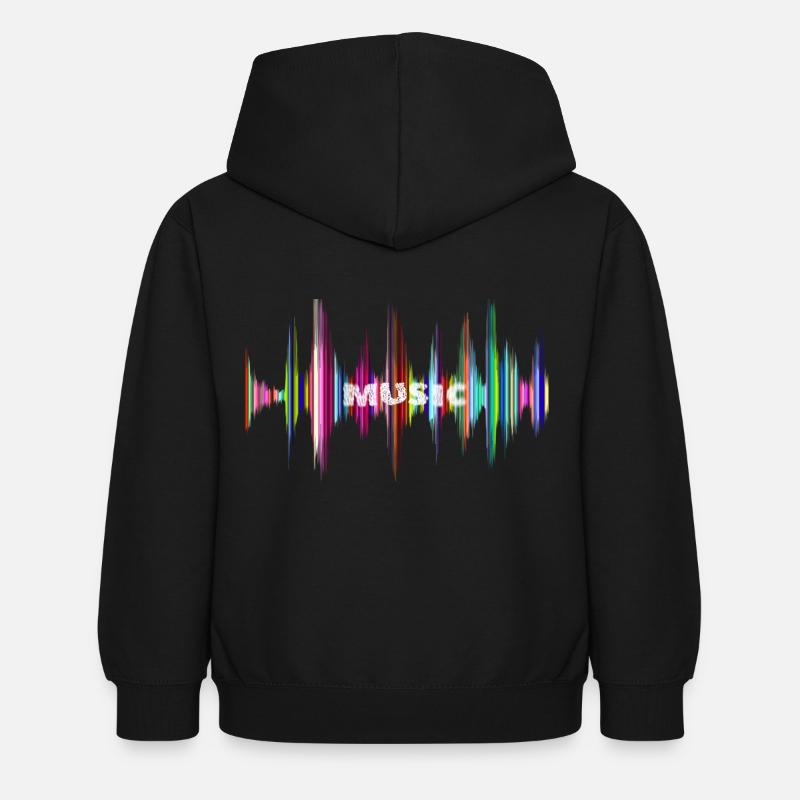 musique - Sweat à capuche Enfant - noir