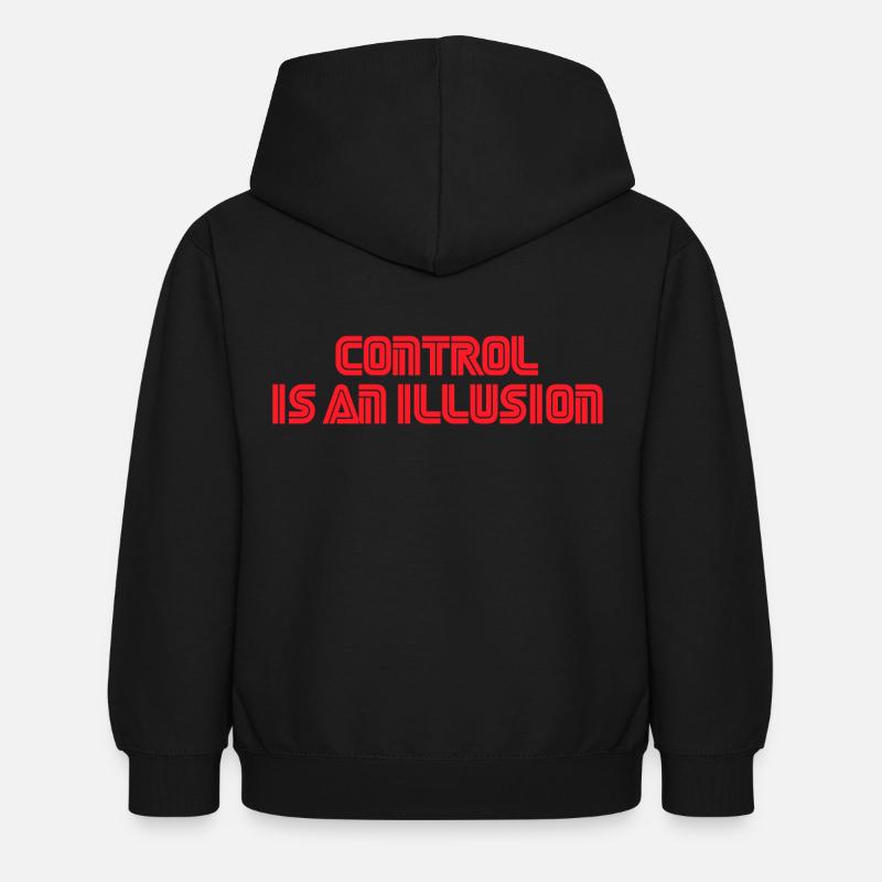 Control is an illusion - Kids Hoodie - black