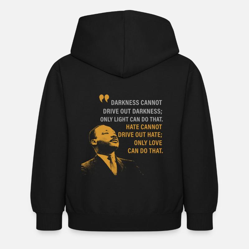luther, luther blk, j'ai un rêve - Sweat à capuche Enfant - noir